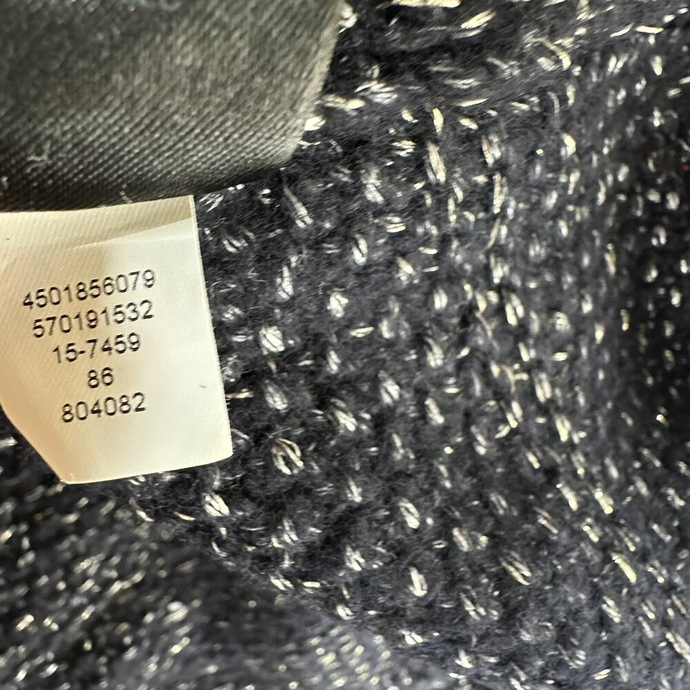 WHbM white house black market blue metallic knit long sleeve sweater Size XS - Picture 8 of 9